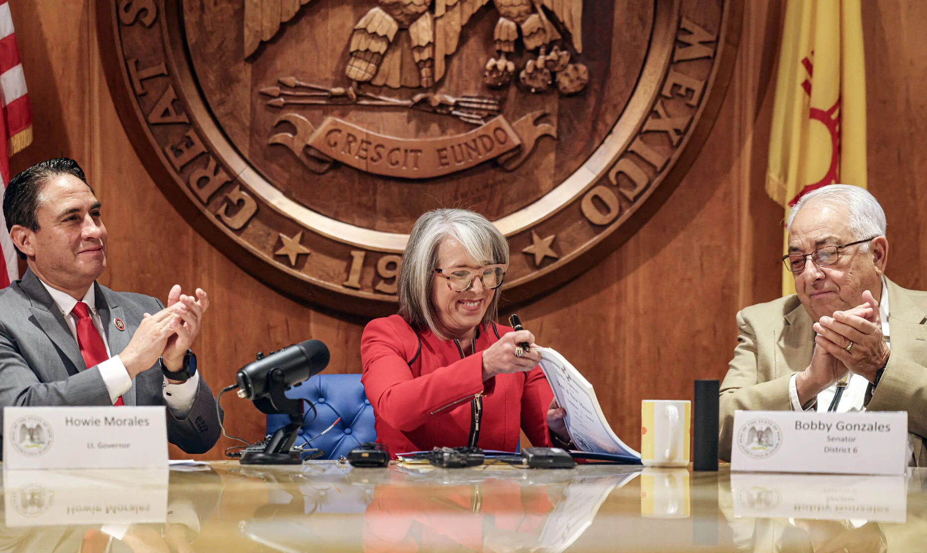 Lawmakers promise more big wins for New Mexico as governor signs year’s first bills