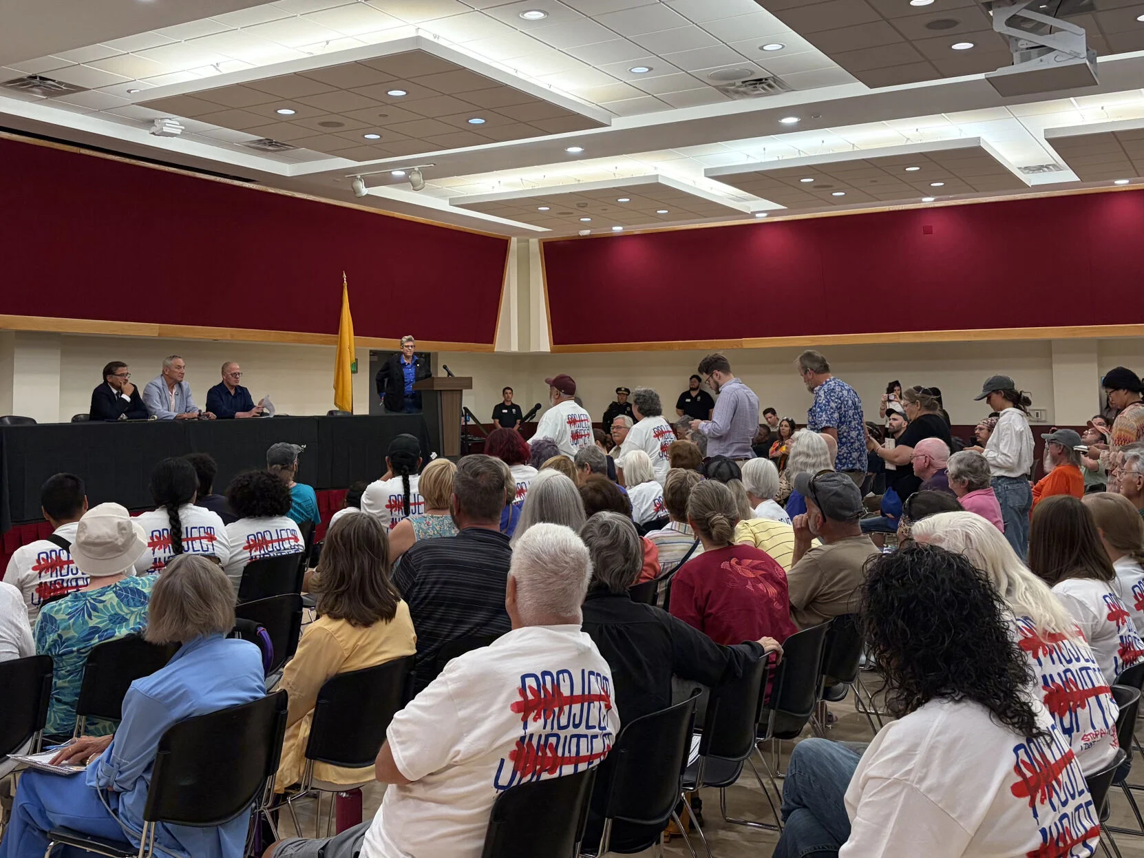 ‘All about money’: Las Cruces senators push back on Project Jupiter at crowded forum